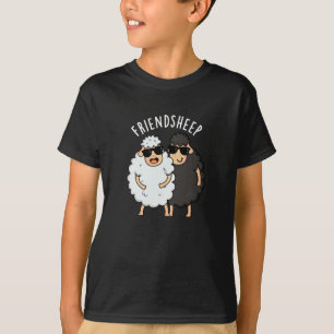 Vriend-schaap Grappig Schaap Pun Donker BG T-shirt