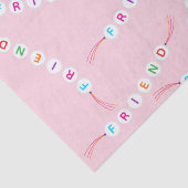 Vriend schattige vriendschap armband patroon licht tissuepapier (Detail)