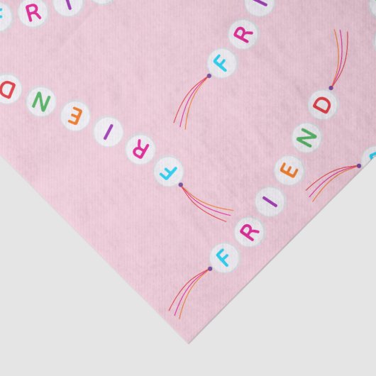 Vriend schattige vriendschap armband patroon licht tissuepapier (Detail)