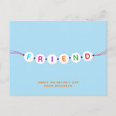 Vriend schattige vriendschapsarmband blauw Valenti Briefkaart (Voorkant)