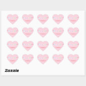 Vriend schattige vriendschapsarmband roze Valentij Hart Sticker (Vel)