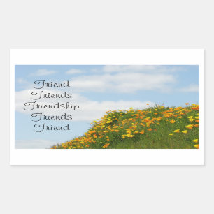Vriend stickers Vrienden Vriendschap Blauwe Lucht