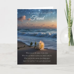 Vriend Sympathy White Rose Ocean Kaart