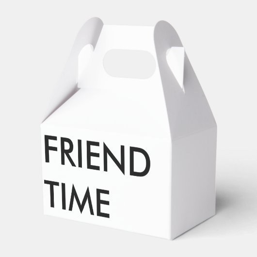 Vriend tijd geschenkdoos bedankdoosjes (Achterkant)