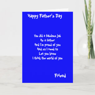 Vriend vaderdag wenskaarten kaart