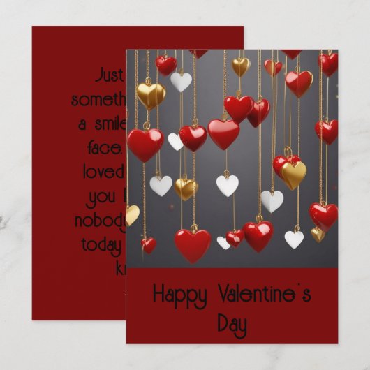 Vriend Valentijn Feestdagenkaart (Voorkant / Achterkant)