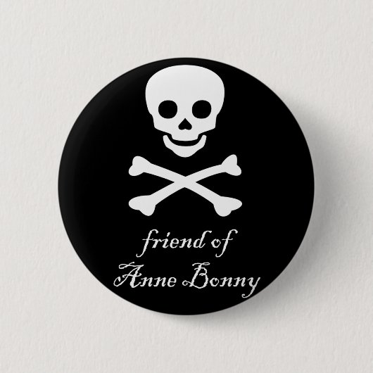 vriend van Anne Bonny bi/pan pride knop Ronde Button 5,7 Cm (Voorkant)