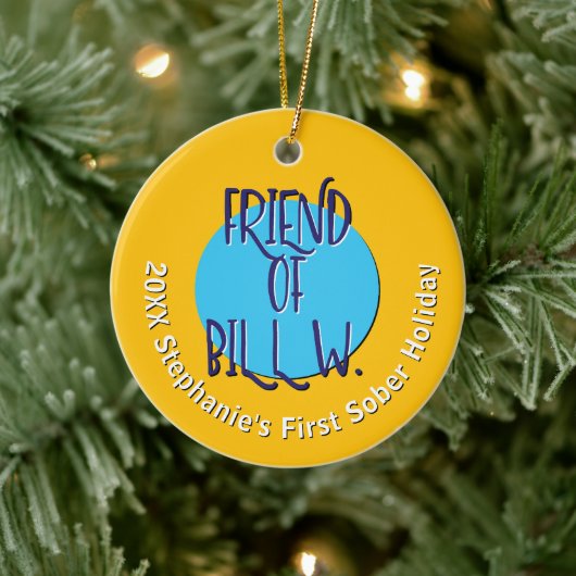Vriend van Bill W. Herstel | Aangepaste Kerstmis 2 Keramisch Ornament (Boom)