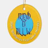 Vriend van Bill W. Herstel | Aangepaste Kerstmis 2 Keramisch Ornament (Links)