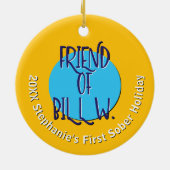 Vriend van Bill W. Herstel | Aangepaste Kerstmis 2 Keramisch Ornament (Achterkant)