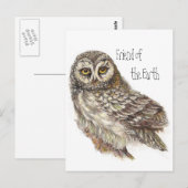 Vriend van de Aarde, Dag van de Uil, Vogel Briefkaart (Voorkant / Achterkant)