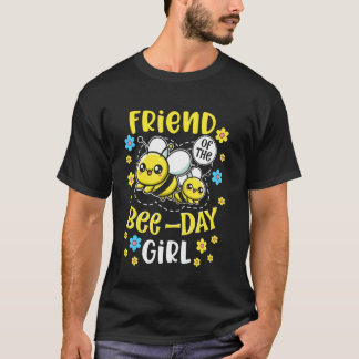 Vriend van de Bij-dag Meisje Verjaardagsfeestje Ma T-shirt