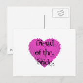 Vriend van de Bride Briefkaart (Voorkant / Achterkant)