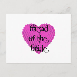 Vriend van de Bride Briefkaart
