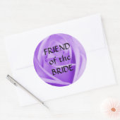 VRIEND van de BRIDE- (grote) lavendel roos sticker (Envelop)