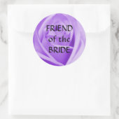 VRIEND van de BRIDE- (grote) lavendel roos sticker (Tas)