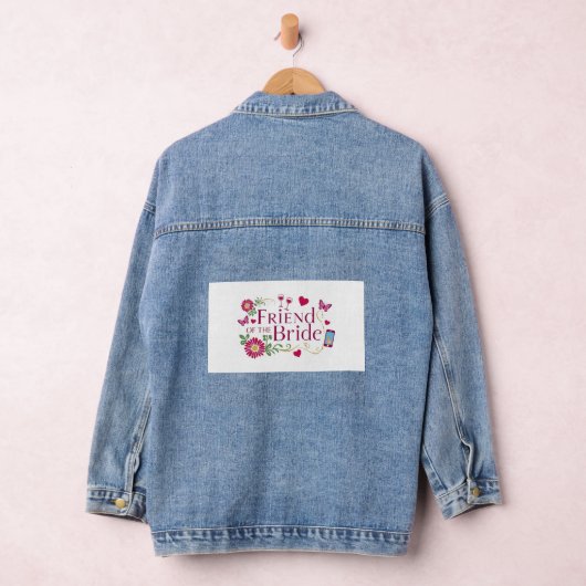Vriend van de bruid/bruidsmeisjes T-shirts Denim Jacket (Hangar)