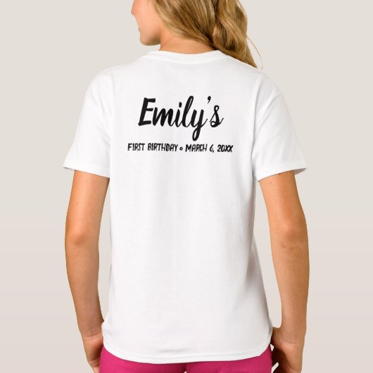 Vriend van de familie van de Aangepaste aanpassing T-shirt (Achterkant)