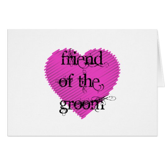 Vriend van de Groom (Voorkant Horizontaal)