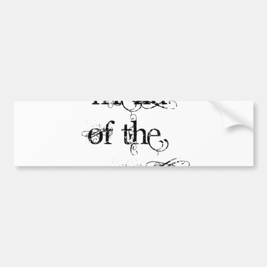 Vriend van de Groom Bumpersticker (Voorkant)