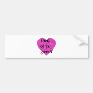 Vriend van de Groom Bumpersticker