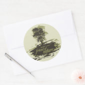 vriend van de Natuur Ronde Sticker (Envelop)
