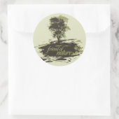 vriend van de Natuur Ronde Sticker (Tas)