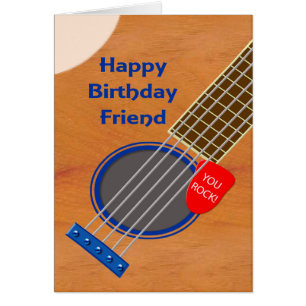 Vriend van de rechtengitaarspeler Birthday