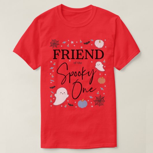 Vriend van de Spooky One First Birthday Boy 1st Ha T-shirt (Design voorkant)