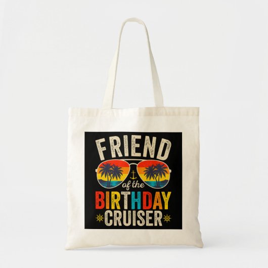 Vriend van de verjaardag Cruiser Vakantie Tote Bag (Voorkant)