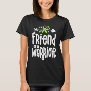 Vriend Van Een Krijger Limegroene Lint Lymeziekte T-shirt
