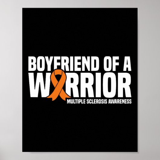 Vriend van een krijger MS Multiple Sclerose Aware Poster (Voorkant)