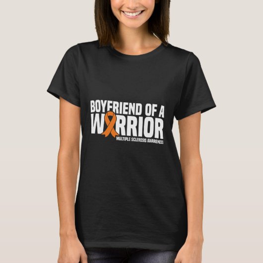 Vriend van een krijger MS Multiple Sclerose Aware T-shirt (Voorkant)