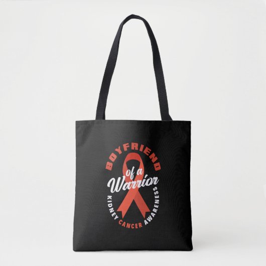 Vriend van een krijger Nierkanker Awareness Tote Bag (Voorkant)