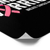 Vriend van een krijger vecht borstkanker bewustzij poster (Hoek)