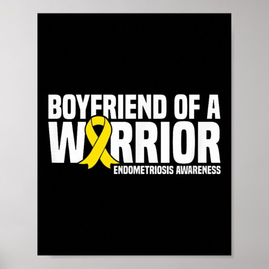 Vriend van een Warrior Endometriosis Awareness Poster (Voorkant)