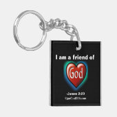 Vriend van God Hart gotGod316.com Sleutelhanger (Voorkant Links)