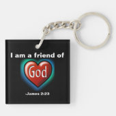 Vriend van God Hart gotGod316.com Sleutelhanger (Achterkant)