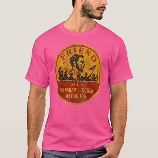  vriend van het Abraham Lincoln Bataljon T-shirt (Voorkant)