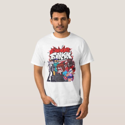 vriend van het vrijdag Night Funkin T-shirt (Voorkant volledig)