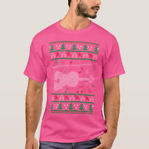 Vriend van Kerstmis met viool T-shirt