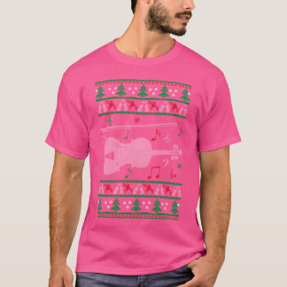 Vriend van Kerstmis met viool T-shirt