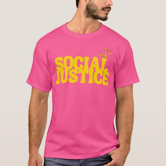vriend van sociale rechtvaardigheid t-shirt (Voorkant)
