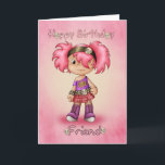 Vriend - Verjaardag Kaart - Little Rock Chick<br><div class="desc">Vriend - Verjaardag Kaart - Little Rock Chick</div>