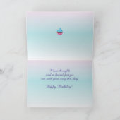 Vriend Verjaardag Theepot en Teacups, Religieus Kaart (Binnen)