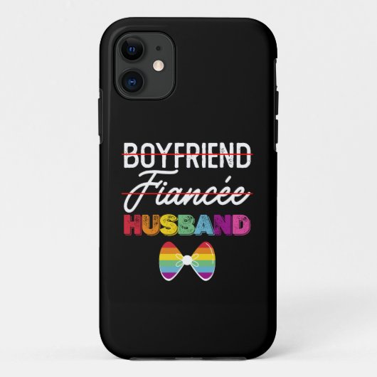 Vriend Verloofde Man Homohuwelijk bruidegom LGBTQ Case-Mate iPhone Case (Achterkant)