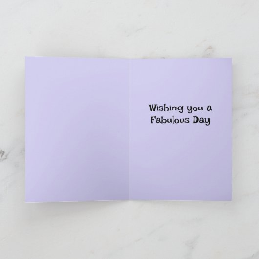 Vriend Vertraagde Verjaardag Kaart (Binnen)