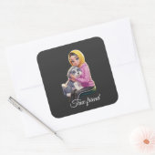 Vriend  vierkante sticker (Envelop)