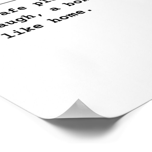 Vriend – voelt als thuis poster (Hoek)