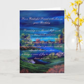 Vriend-vogelkaartje Kaart (Gele Bloem)